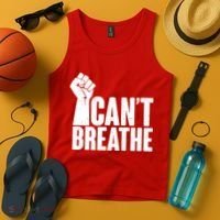 I Can't Breathe Protest Fist George Floyd Tank Top thumb 4