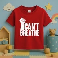 I Can't Breathe Protest Fist George Floyd Toddler T-Shirt thumb 3