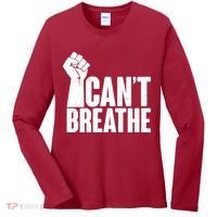 I Can't Breathe Protest Fist George Floyd Women's Long Sleeve Shirt thumb 0