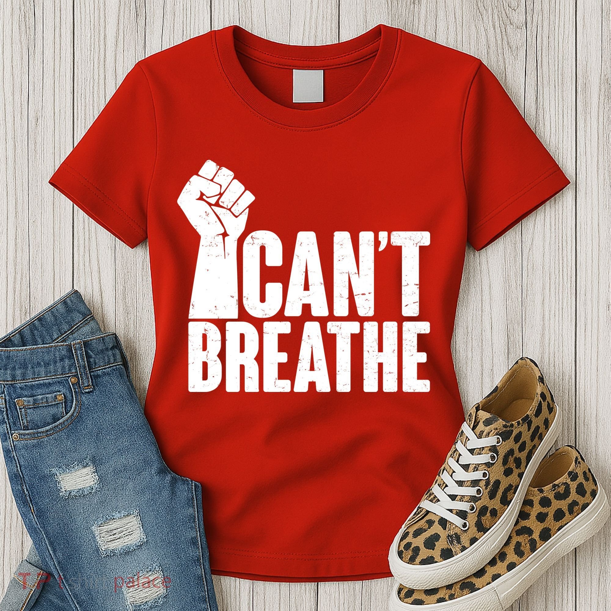 I Can't Breathe Protest Fist George Floyd Women's T-Shirt