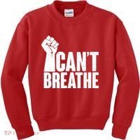 I Can't Breathe Protest Fist George Floyd Kids Sweatshirt thumb 0