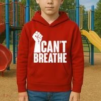I Can't Breathe Protest Fist George Floyd Kids Hoodie thumb 2