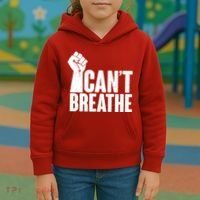I Can't Breathe Protest Fist George Floyd Kids Hoodie thumb 3