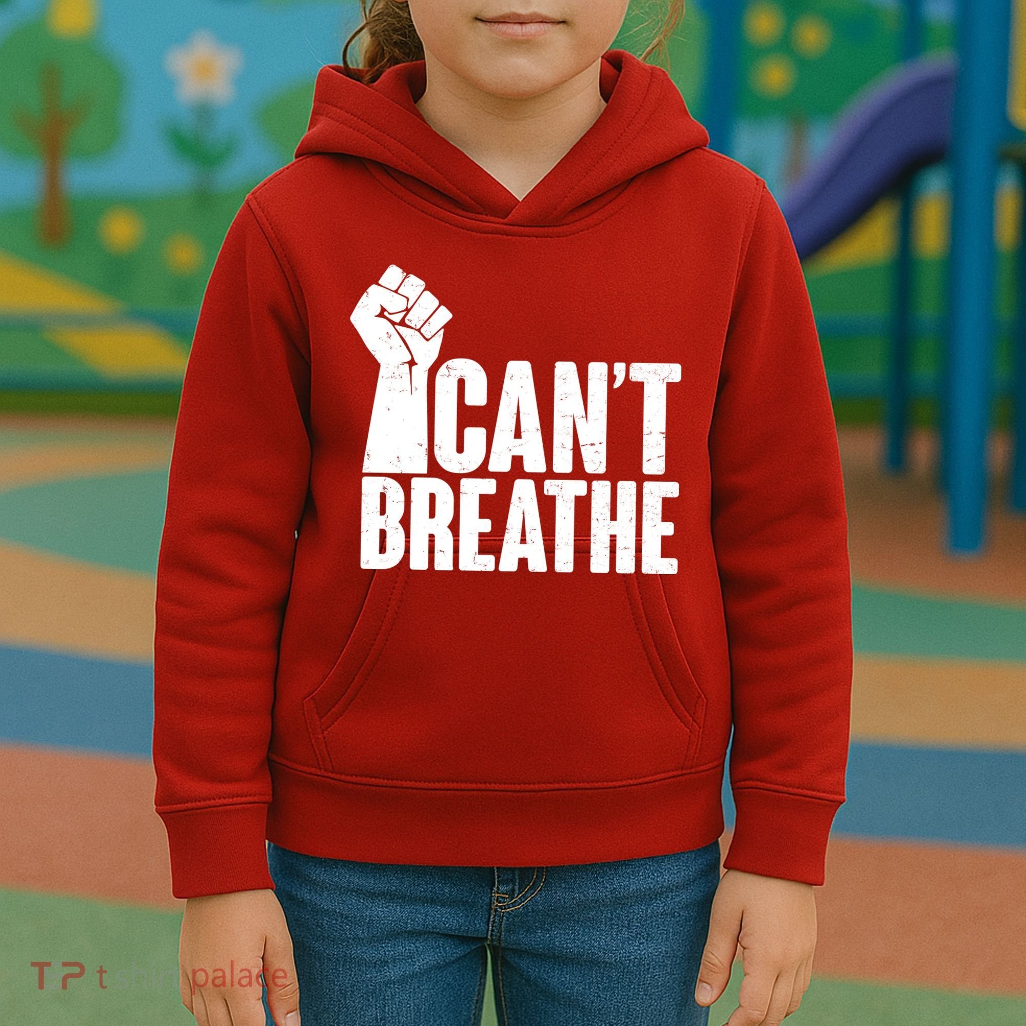 I Can't Breathe Protest Fist George Floyd Kids Hoodie
