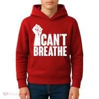 I Can't Breathe Protest Fist George Floyd Kids Hoodie thumb 4