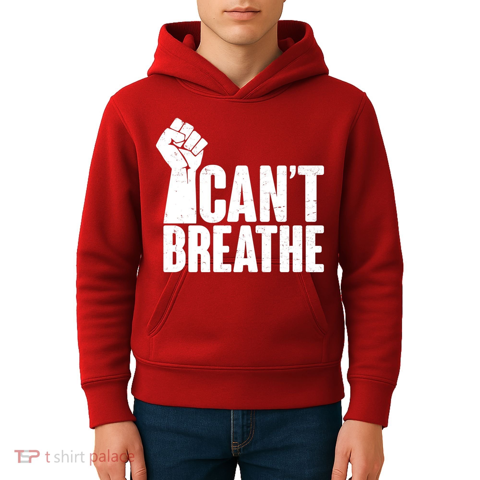 I Can't Breathe Protest Fist George Floyd Kids Hoodie