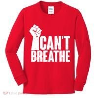 I Can't Breathe Protest Fist George Floyd Kids Long Sleeve Shirt thumb 0