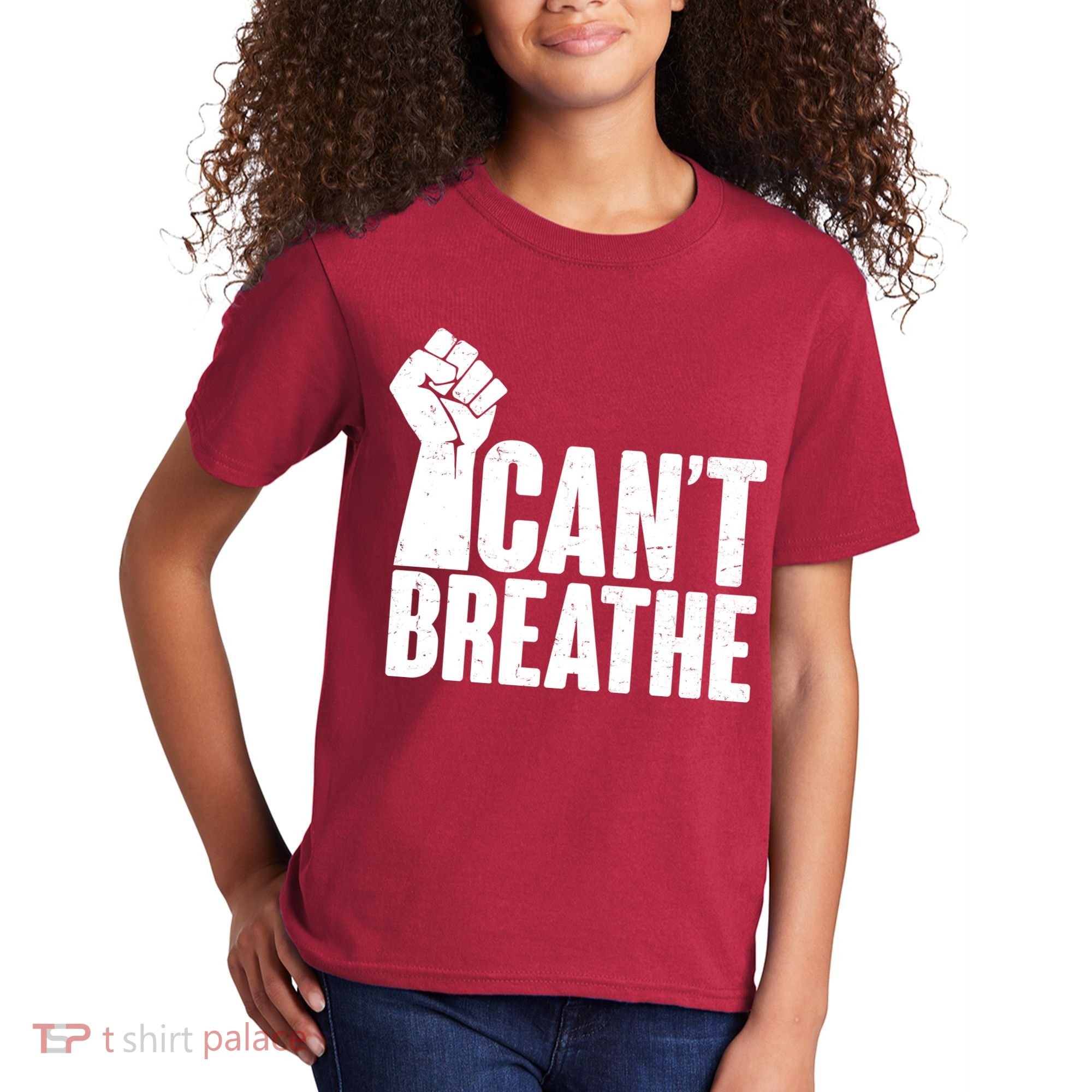 I Can't Breathe Protest Fist George Floyd Kids T-Shirt