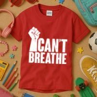 I Can't Breathe Protest Fist George Floyd Kids T-Shirt thumb 3