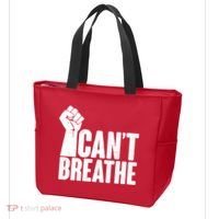 I Can't Breathe Protest Fist George Floyd Tote Bag thumb 3