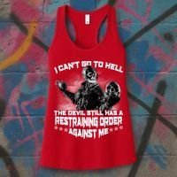 I Can't Go To Hell The Devil Has A Restraining Order Against Me Women's Tank Top thumb 3