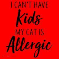 I Can't Have Kids My Cat Is Allergic Santa Hat thumb 1