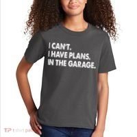 I Can't Have Plans In the Garage Kids T-Shirt thumb 2