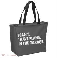 I Can't Have Plans In the Garage Tote Bag thumb 2