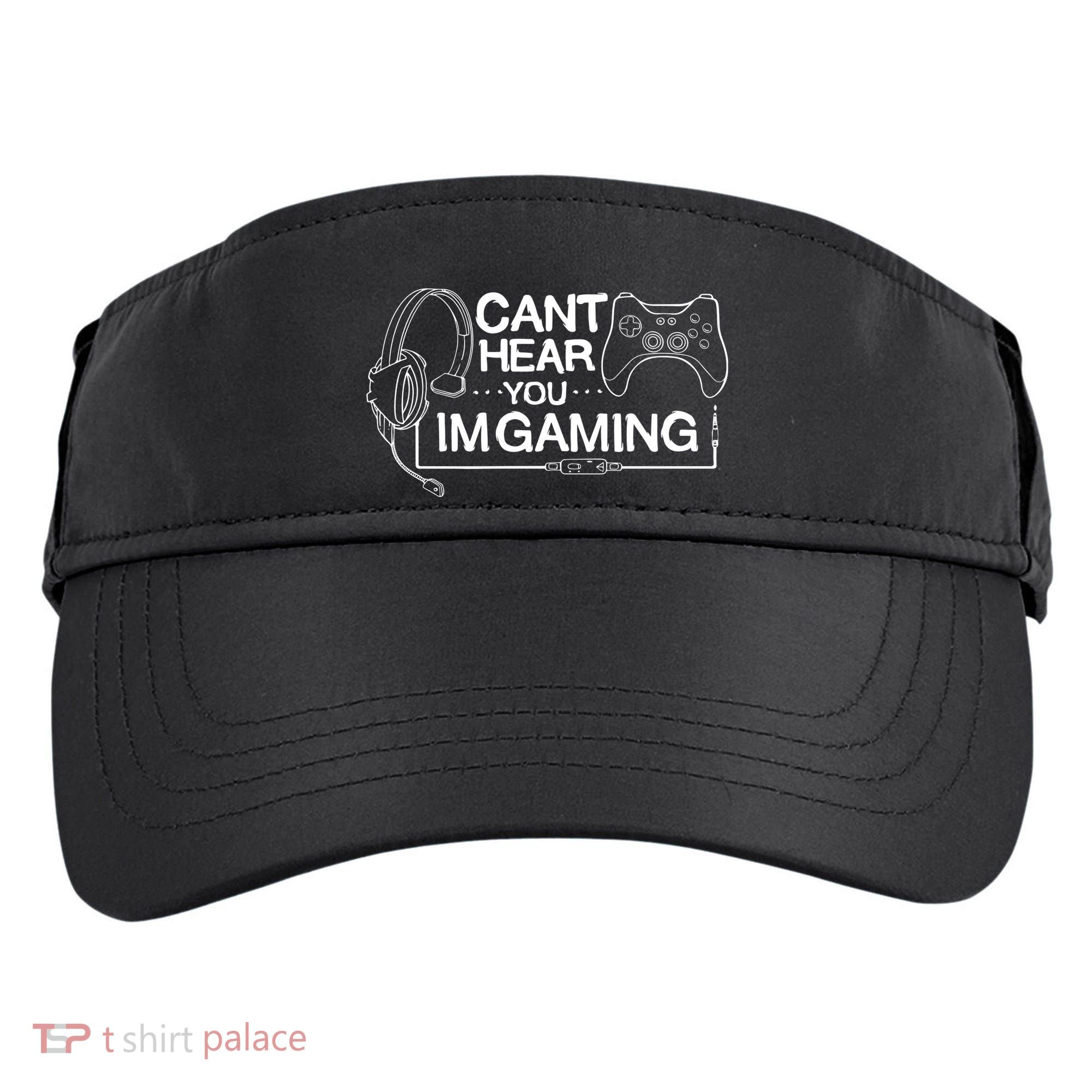 I Can't Hear You I'm Gaming Funny Gamer Adult Drive Performance Visor