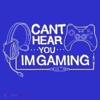 I Can't Hear You I'm Gaming Funny Gamer Mousepad thumb 1
