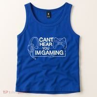 I Can't Hear You I'm Gaming Funny Gamer Tank Top thumb 2