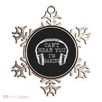 I Can't Hear You I'm Gaming Headphones Gamer Ornament thumb 0