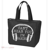 I Can't Hear You I'm Gaming Headphones Gamer Tote Bag thumb 3