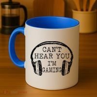 I Can't Hear You I'm Gaming Headphones Gamer Coffee Mug thumb 4