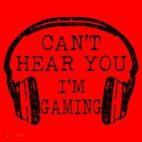 I Can't Hear You I'm Gaming Headphones Gamer Santa Hat thumb 1