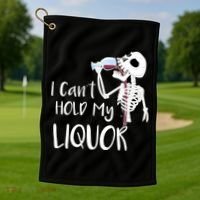I Can't Hold My Liquor Golf Towel thumb 1