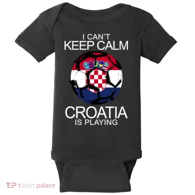 I Can't Keep Calm Croatia Is Playing Baby Bodysuit