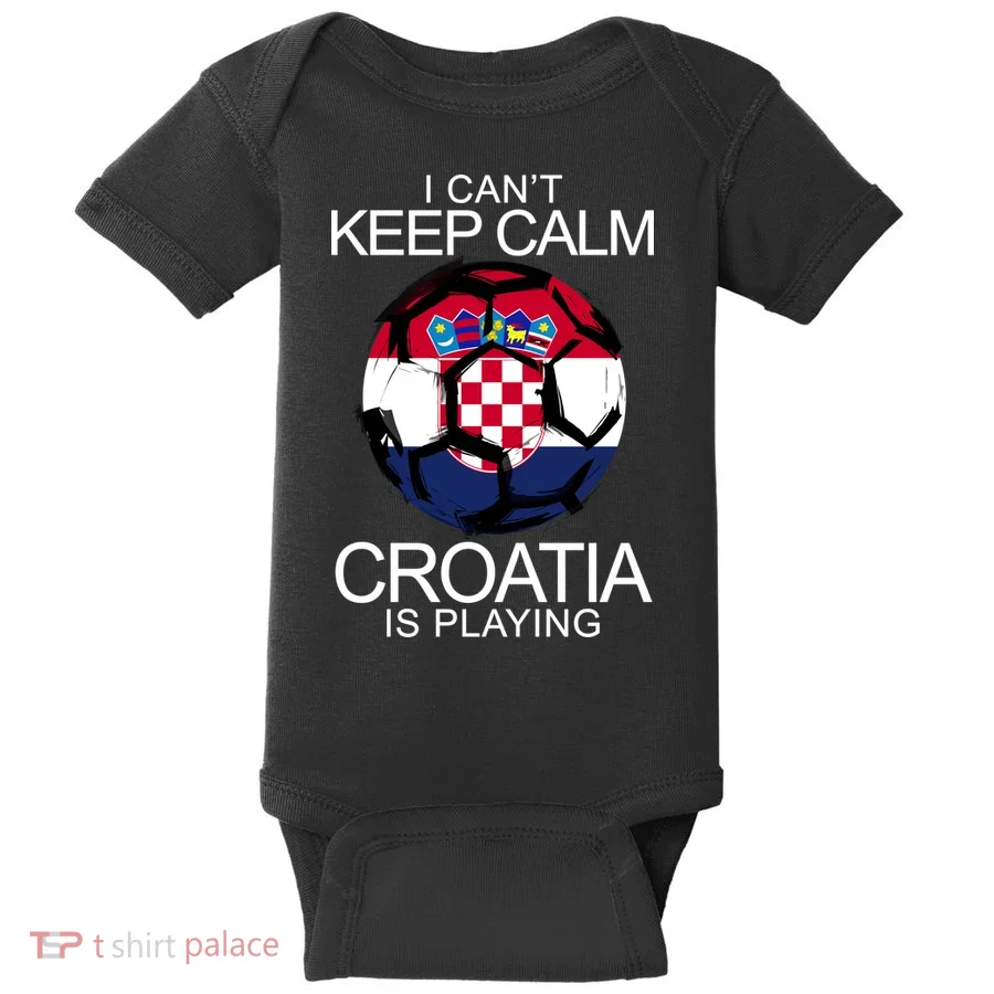 I Can't Keep Calm Croatia Is Playing Baby Bodysuit