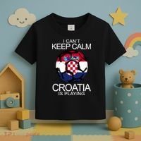 I Can't Keep Calm Croatia Is Playing Toddler T-Shirt thumb 3