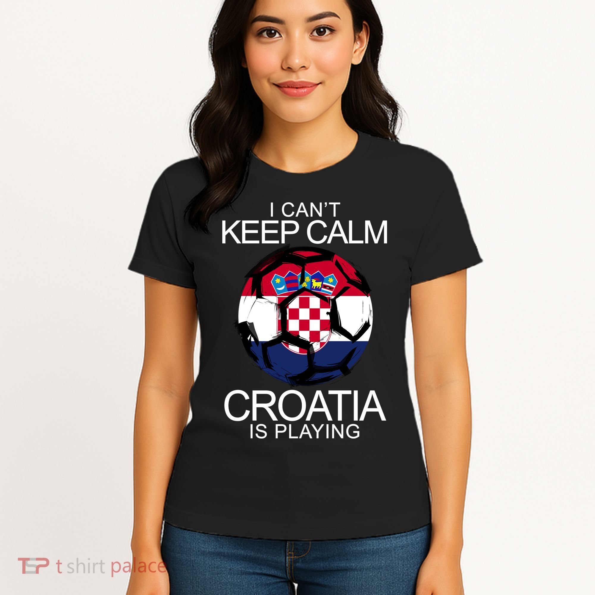 I Can't Keep Calm Croatia Is Playing Women's T-Shirt