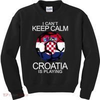 I Can't Keep Calm Croatia Is Playing Kids Sweatshirt thumb 0