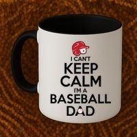 I Can't Keep Calm I'm A Baseball Dad Coffee Mug thumb 2
