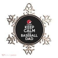I Can't Keep Calm I'm A Baseball Dad Ornament thumb 0