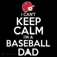 I Can't Keep Calm I'm A Baseball Dad Ornament thumb 1