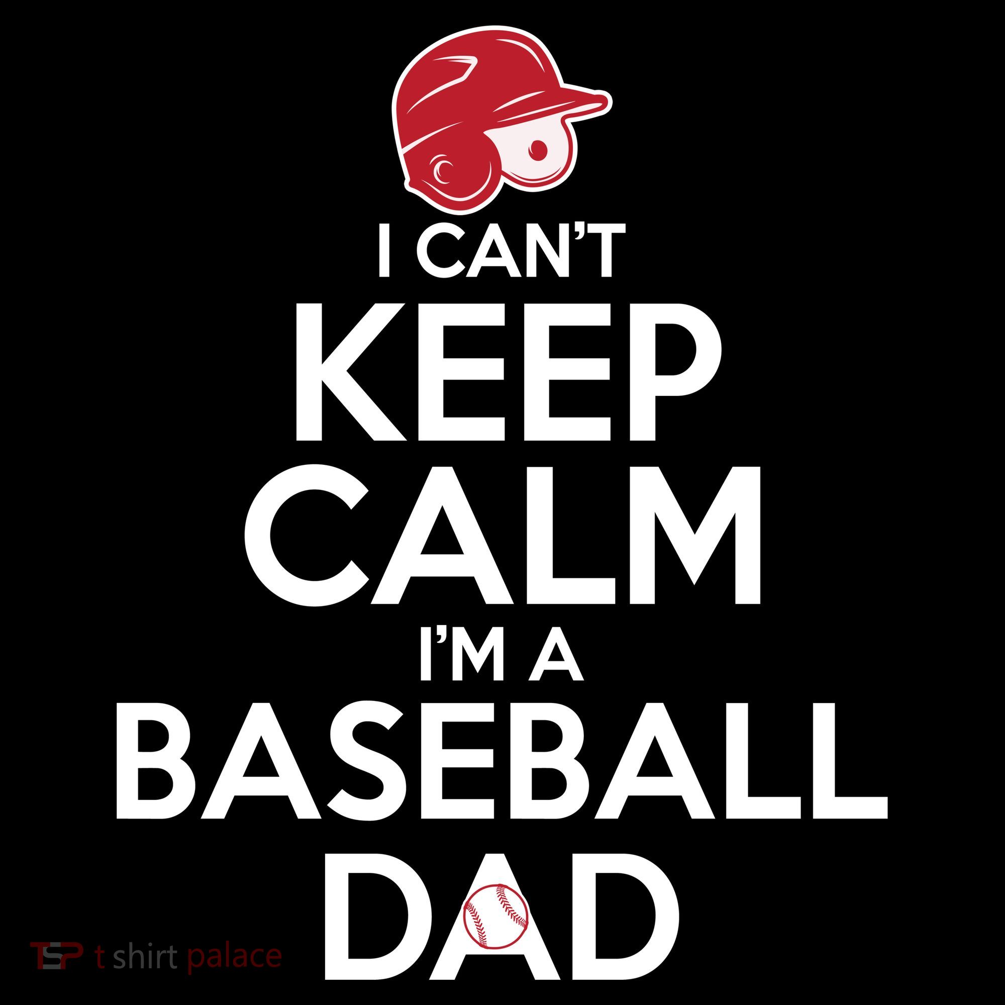 I Can't Keep Calm I'm A Baseball Dad Ornament