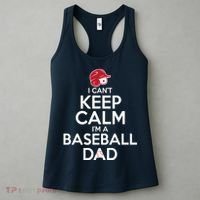 I Can't Keep Calm I'm A Baseball Dad Women's Tank Top thumb 3