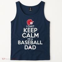 I Can't Keep Calm I'm A Baseball Dad Tank Top thumb 2