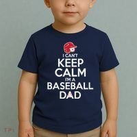 I Can't Keep Calm I'm A Baseball Dad Toddler T-Shirt thumb 2