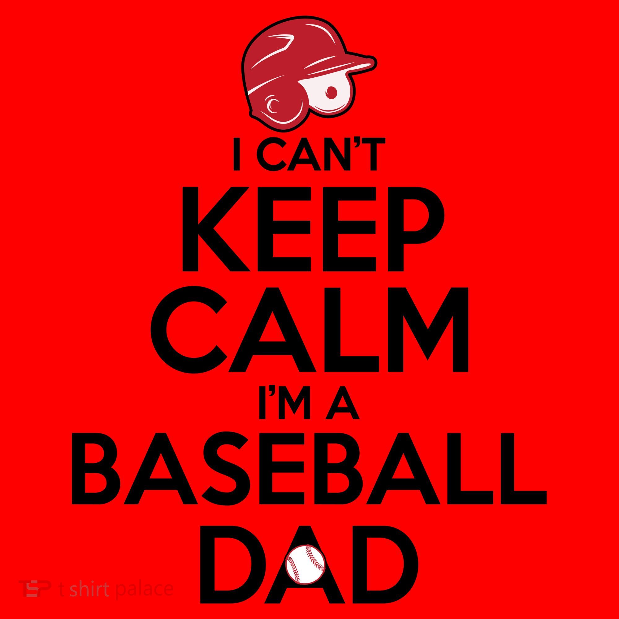 I Can't Keep Calm I'm A Baseball Dad Santa Hat
