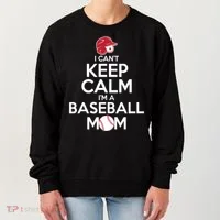 I Can't Keep Calm I'm A Baseball Mom Women's Sweatshirt thumb 0