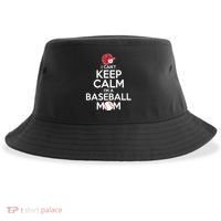 I Can't Keep Calm I'm A Baseball Mom Sustainable Bucket Hat thumb 0