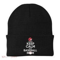 I Can't Keep Calm I'm A Baseball Mom Beanie thumb 0
