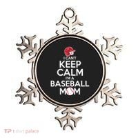 I Can't Keep Calm I'm A Baseball Mom Ornament thumb 0