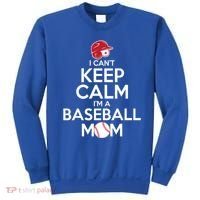 I Can't Keep Calm I'm A Baseball Mom Sweatshirt thumb 0