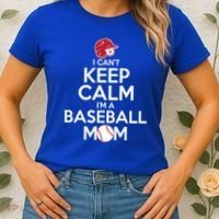 I Can't Keep Calm I'm A Baseball Mom Women's T-Shirt thumb 2