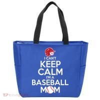 I Can't Keep Calm I'm A Baseball Mom Tote Bag thumb 0