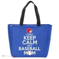 I Can't Keep Calm I'm A Baseball Mom Tote Bag thumb 0