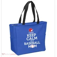 I Can't Keep Calm I'm A Baseball Mom Tote Bag thumb 2
