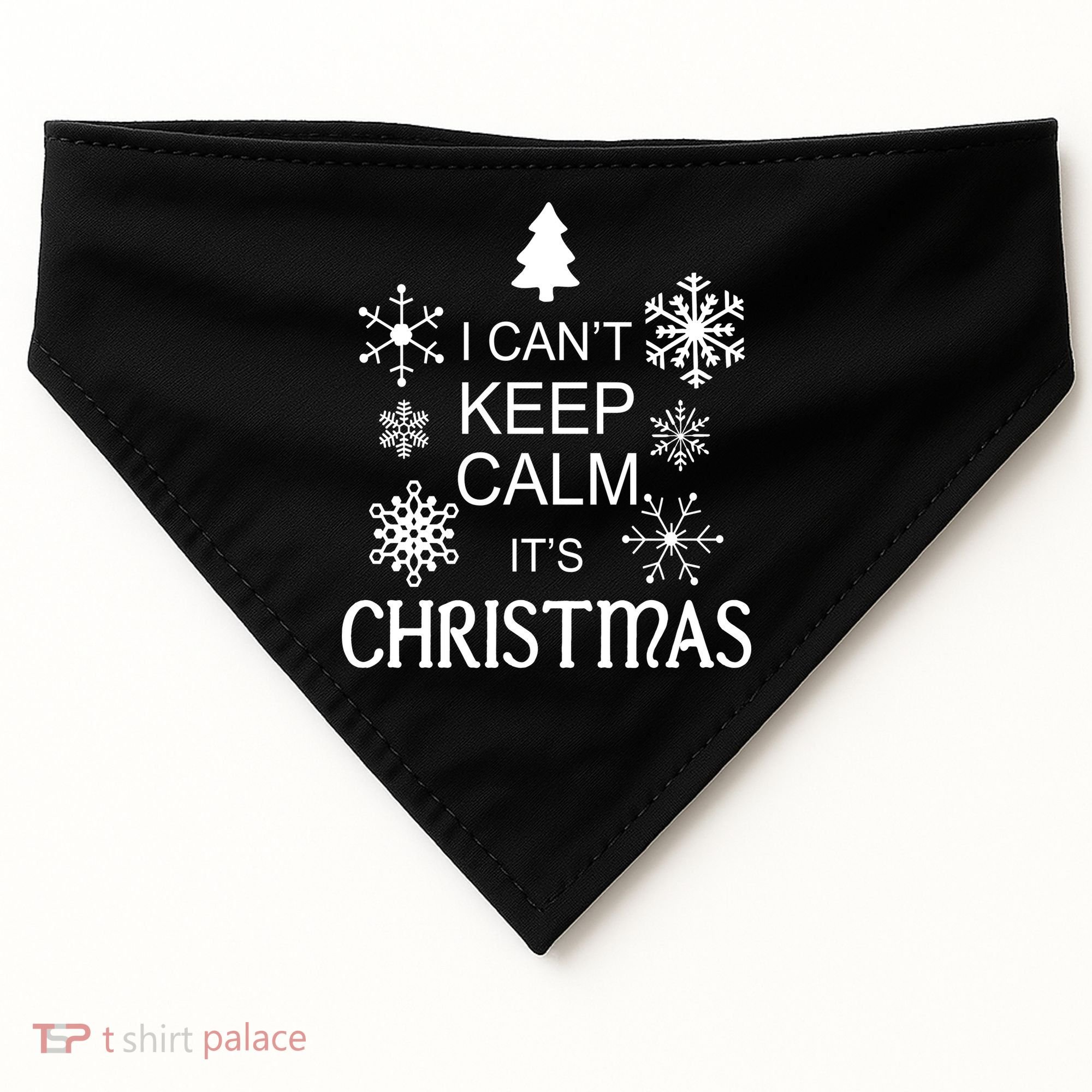 I Can't Keep Calm It's Christmas USA-Made Doggie Bandana