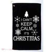 I Can't Keep Calm It's Christmas Golf Towel thumb 0